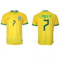 Brasilia Lucas Paqueta #7 Kotipaita MM-kisat 2022 Lyhythihainen